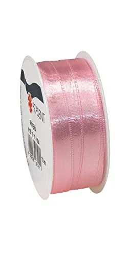 PRÄSENT Dekoband Satin 10m lang 1cm viele Farben Rosa