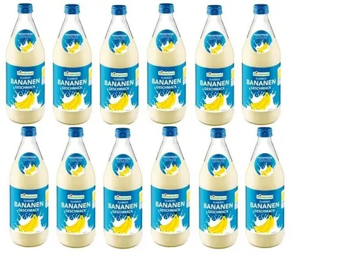 Flaschen Münsterland Bananenmilch 1,5% a 0,5 L Banane 12