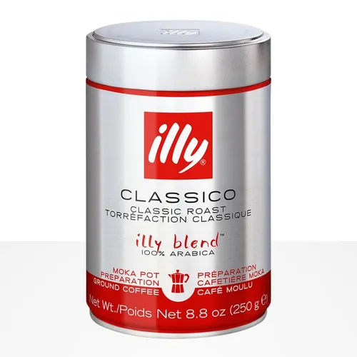 illy Classico Moka Normale Röstung - 12 x 250g Kaffee gemahlen, 100% Arabica