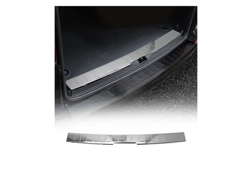 OMAC Ladekantenschutz für VW und RENAULT 7550099 - Autoteile: Modellspezifischer Ladekantenschutz in Chrom für VW Transporter T6, Multivan und Caravelle, inklusive Montageanleitung und einfach aufklebbar.