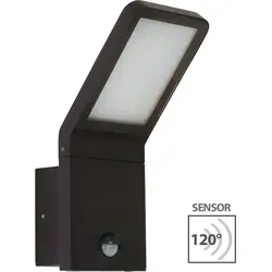 max K O M F O R T LED Außenwandleuchte mit Bewegungsmelder - Moderne IP54 Außenlampe aus robustem Aluminiumguss, 10W, 695 Lumen, energiesparend mit warmweißem Licht – ideal für Flure und Außenbereiche.