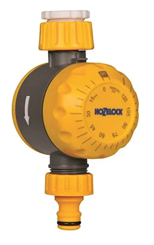 Hozelock 2210 0000 Bewässerungssteuerung - Zeitschaltuhr für die Gartenbewässerung, mit automatischer Ausschaltung nach bis zu 120 Minuten, ideal für die effiziente Nutzung von Rasensprengern.