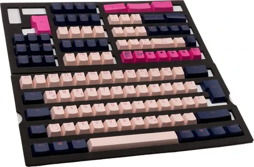 Ducky PBT Double-Shot Keycap Set Fuji - DE Layout - Austausch-Keycap-Komplettset für Tastaturen, 109 langlebige PBT-Tastenkappen mit klarer Beschriftung, optimal für Gamer und Schreibprofis.