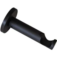 Schöner Wohnen Wandhalter Leon für Gardinenstange Ø 20 mm Schwarz Matt