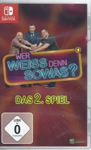 Wer weiss den sowas 2 Switch - Gaming Konsolen & Spiele, mit Originalstimmen von Kai Pflaume und über 390 Fragen für bis zu 4 Spieler – perfekt für unterhaltsame Spielabende!
