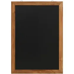 Kreidetafel Holzrahmen Europel 50x70cm - Werbeartikel mit natürlichem Kiefernholzrahmen, ideal für kreative Präsentationen. Leicht zu reinigen und vielseitig im Hoch- oder Querformat einsetzbar.