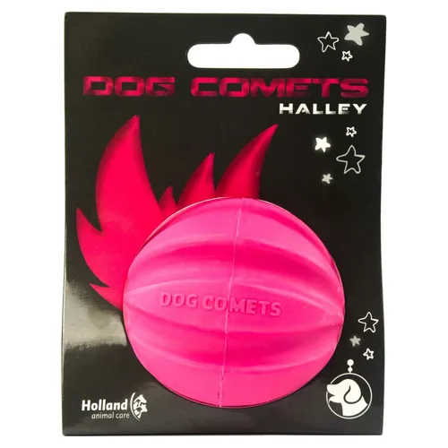 Dog Comets Hundespielzeug Ball Halley rosa 6cm Naturkautschuk für Hunde