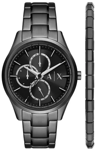 Armani Exchange Watch AX7154SET - Herren Armbanduhr mit 42 mm Edelstahlgehäuse, analoger Multifunktionsanzeige und wasserdicht bis 50 m – ideal für stilbewusste Männer.