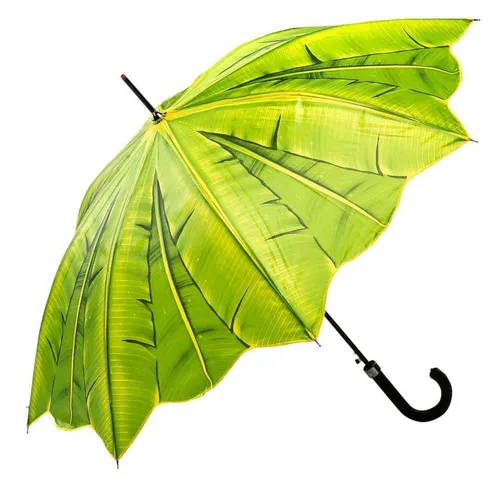Luckyweather not just any other day Stockregenschirm Regenschirm PALME Auf-Automatik Stockschirm Damen Herren