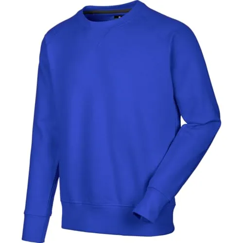 WÜRTH MODYF Sweatshirt Job+ für Herren & Damen in Royalblau - moderner Arbeitspullover, perfekt für Handwerk, Werkstatt, Arbeiten im Freien - in den Größen XS