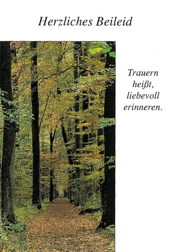 Trauer – Beileid