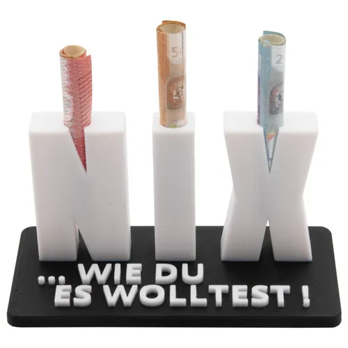 Geschenk Geldgeschenk Nichts NIX Geldscheingeschenk Geschenkidee Geburtstag