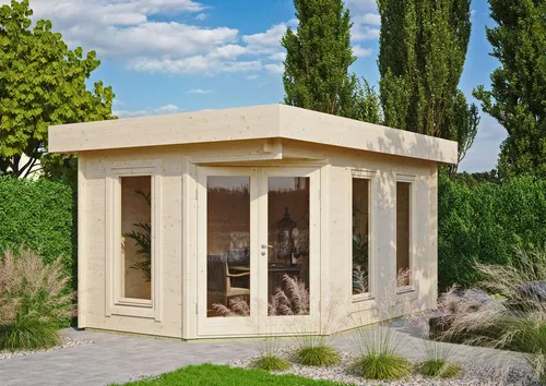 Fjordholz Gartenhaus Modell Nora 44 B Modern