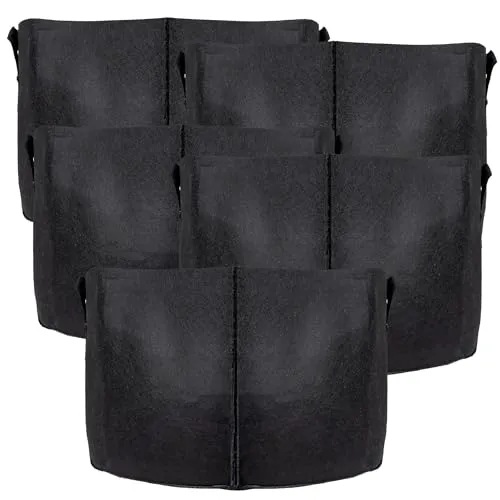 INTIRILIFE 5X Pflanzsack aus Vlies Stoff 113 Liter - 30 Gallon