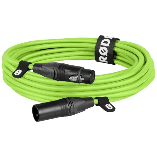 Rode XLR6M-G XLR Verbindungskabel Grün - Professionelles Mikrofonkabel für optimale Klangqualität, XLR3-F auf XLR3-M, ideal für Bühnen- und Studioanwendungen.