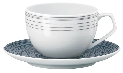 Rosenthal Espressotasse TAC Gropius Stripes 2.0 - Espressotasse 2tlg. aus hochwertigem Porzellan mit modernem Streifenmuster, das eine Hommage an Walter Gropius darstellt und für einen eleganten Akzent auf jedem Tisch sorgt.