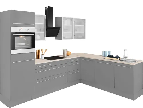 OPTIFIT Winkelküche Bern, Stellbreite 285x225 cm, wahlweise mit E-Geräten