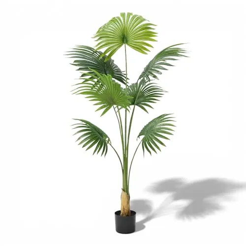 Künstliche Fächerpalme 160 cm im Topf – Tropisches Flair für Ihr Zuhause - Hochwertige künstliche Fächerpalme mit 160 cm Höhe – pflegeleicht und langlebig. Ideal für Wohnzimmer, Büros oder Eingangsbereiche. Setzen Sie stilvolle Akzente ohne Aufwand!