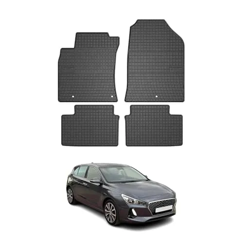 OMAC Gummi Fußmatten für Hyundai i30 (2016-2025) - Passgenaues 4-teiliges Set, wasserfest und rutschfest für optimalen Fahrzeuginnenraum Schutz. Ideal für alle Wetterbedingungen und leicht zu reinigen.