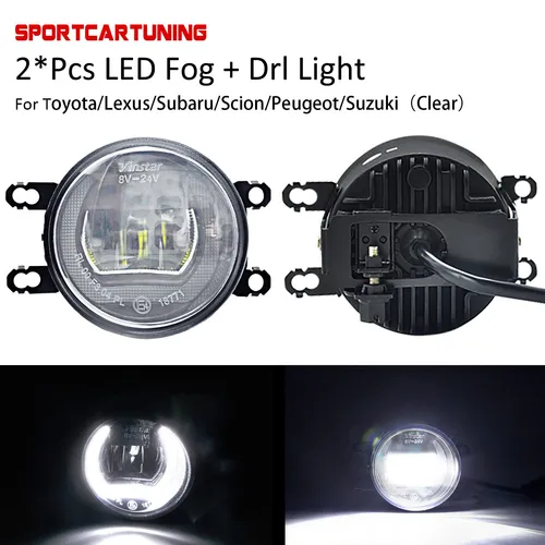 LED Nebelscheinwerfer Tagfahrlicht für Toyota Modelle - Nebelscheinwerfer & Zubehör mit 6000K Farbtemperatur, E-geprüft und einfach zu installieren – kein Eintrag in Fahrzeugpapiere nötig!