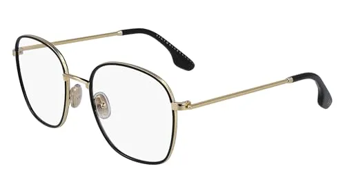 Victoria Beckham Ophthalmic 42217 - Stylische Brille in Schwarz/Gold - Moderne Brille für Damen, markantes Design und idealer Tragekomfort für den Alltag.