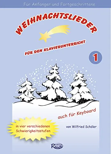 Weihnachtslieder für den Klavierunterricht - Notenblätter mit festlichen Weihnachtsliedern, ideal für den Klavierunterricht und zur Förderung der musikalischen Fähigkeiten.