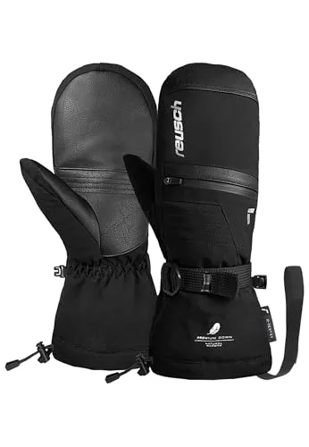 Reusch Lando R-TEX XT Handschuh Herren - Kleidung: Fäustlinge mit langer Stulpe, wärmender Daunen-Isolierung und integrierter Heizkissentasche; wind- und wasserdicht durch R-Tex XT-Membran.