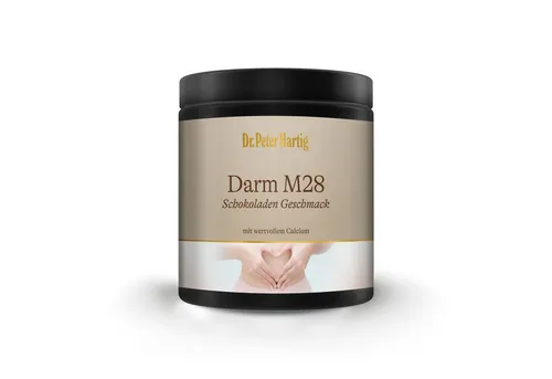 Dr. Peter Hartig Darm M28 - Schokoladengeschmack Pulver für gesunde Verdauung - Ballaststoffe - Unser köstlicher Schokodrink unterstützt die Verdauung und stärkt das Immunsystem mit wichtigen Nährstoffen, für ein rundum gutes Bauchgefühl.