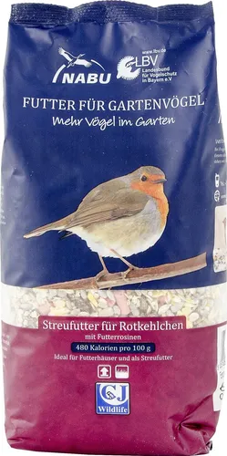 Streufutter für Rotkehlchen 1 kg - Hochwertiges Vogelfutter für Rotkehlchen, perfekt für die Winterfütterung und zur Unterstützung der Vogelpopulation.