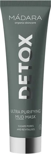 MADARA Detox Ultra Purifying Mud Gesichtsmaske 60 ml - Gesichtsmaske für tiefenreinigende Entgiftung, reduziert Unreinheiten und verengt Poren für ein frisches Hautgefühl.
