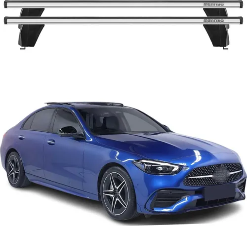OMAC Dachträger für Mercedes C Klasse W206 (2021-2025) - Hochwertiger Aluminium-Dachträger, abnehmbar und multifunktional. Ideal für Fahrrad- und Skiträger, wasserfest und windbeständig. Perfekt für jedes Abenteuer!