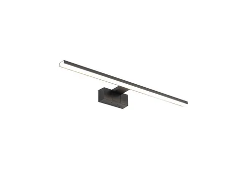Licht-Erlebnisse LED Badlampe Wand 60 cm - IP44, Schwarz, 3000 K, 850 lm - Spiegellampe für das Bad mit elegantem, schmalem Design, spritzwassergeschützt (IP44) und energiesparendem LED-Leuchtmittel für warmweißes Licht.