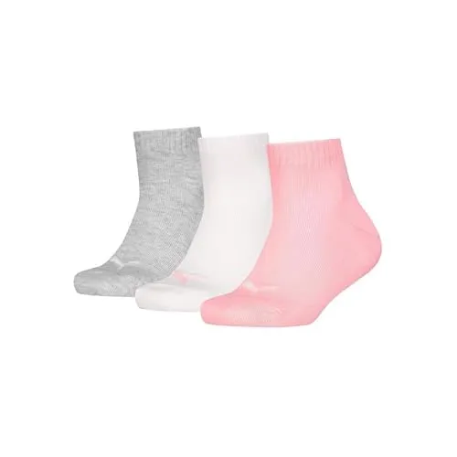 PUMA Kids' Quarter Socks 3 pack in grau von PUMA