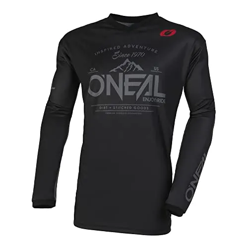 O'NEAL Element Jersey Dirt V.23 | Motocross-Trikot - Radsport-Trikots für Herren, atmungsaktives Material mit gepolstertem Ellenbogenschutz für optimale Bewegungsfreiheit und Komfort beim Fahren.