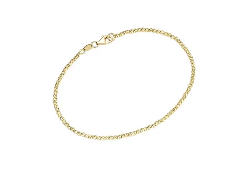 Smart Jewel Armband mit facettierten Kugeln aus Silber 925 und Gold - Elegantes Silberarmband mit facettierten Kugeln, aus hochwertigem Silber 925 und Gold, ideal für stilvolle Akzente.