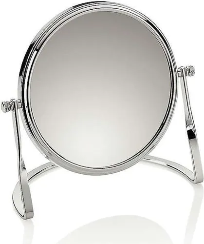 Kosmetikspiegel SIMONA - 7-fach vergrößernd und drehbar - Kosmetikspiegel mit 12 cm Durchmesser, verchromtes Metall, ideal für präzise Make-up-Anwendungen und Hautpflege.