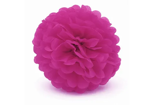 Creativery Pompon, Pompon 20cm Papier 1 Stück Fuchsia