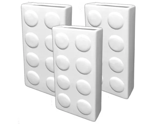 HAC24 Luftbefeuchter 3er Set Keramik Wasserverdunster für Heizköper, mit Haken, 400 ml