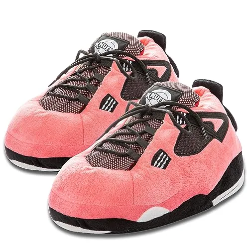 Produktbild Knuffis Sneaker Hausschuhe – Lustige Plüsch Pantoffeln für Damen und Herren