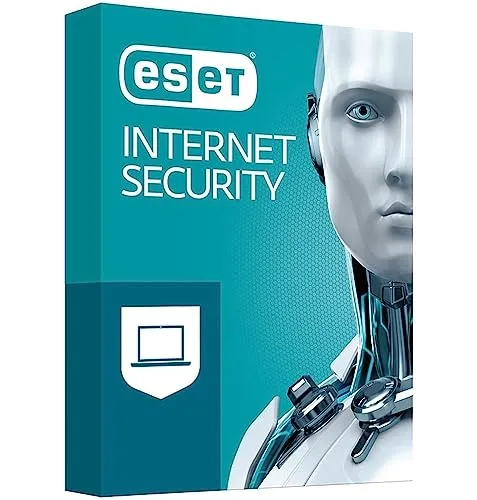 ESET Internet Security - Abonnement-Lizenz (1 Jahr) - Sicherheitssoftware für 2 Computer, schützt vor Malware und Cyberbedrohungen, ideal für Windows-Nutzer.