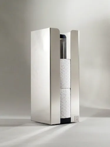 Ersatzrollenhalter Toilettenpapierhalter Edelstahl für 3 Rollen - Toilettenpapierhalter & -lagerung, freistehendes Design aus hochwertigem Edelstahl, ideal für moderne Badezimmer und bietet Platz für bis zu 3 Rollen.