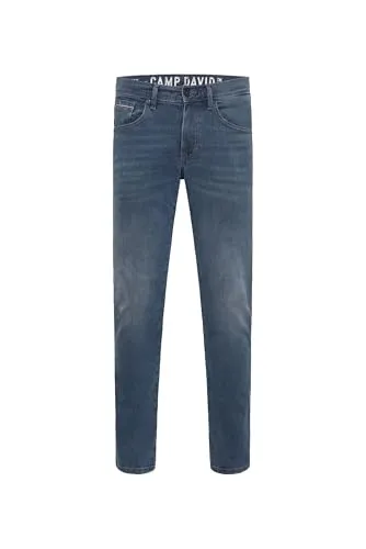 CAMP DAVID Regular-fit-Jeans für Herren, Größe 32 - Stylische Regular-fit-Jeans in blau mit normaler Leibhöhe, ideal für einen lässigen Look. Aus 99% Baumwolle und 1% Elasthan für optimalen Tragekomfort.