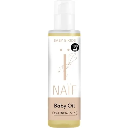 Naïf - Babyöl - für Baby und Kind - Mit Inhaltsstoffen auf natürlicher Basis - Vegan -Oil - Pflegeprodukte - Öl - Babymassage - 100ml