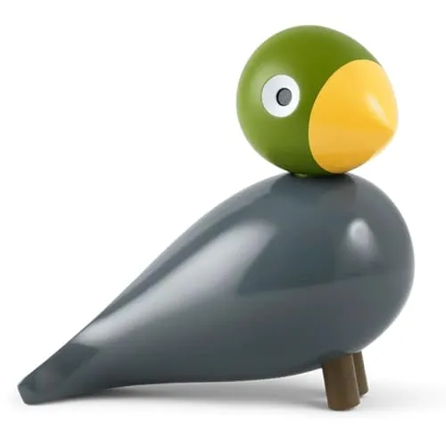 Kay Bojesen Singvogel Nachtigall H15.5 cm aqua in türkis von Kay Bojesen