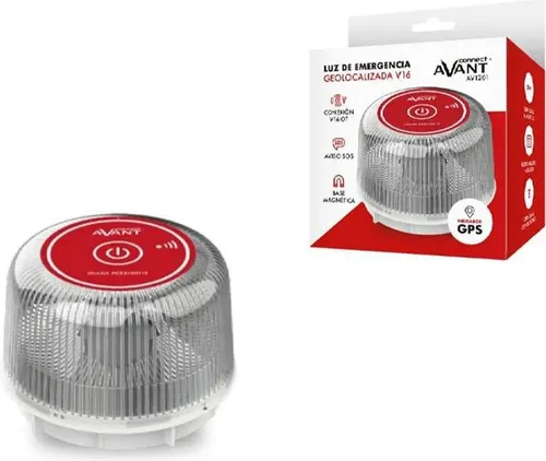 Avant Connect Dgt V16 Vernetzte Warnleuchte Silber