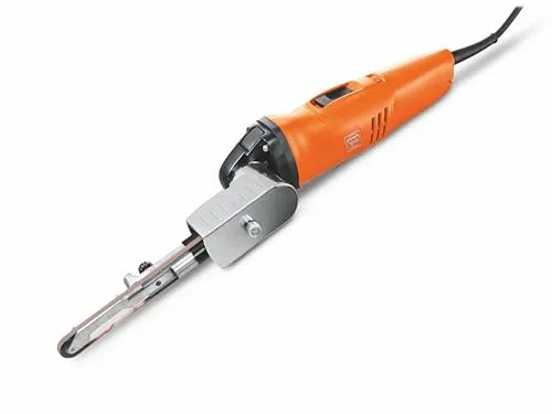 Fein BF 10-280 E 72280550000 Bandfeile - Schleifmaschine mit 800W Hochleistungsmotor, ideal für präzises Schleifen und Polieren dank werkzeuglos schwenkbarem Schleifarm und einfacher Bandmontage.