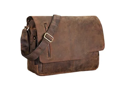 STILORD Ledertasche für Herren in braun von STILORD