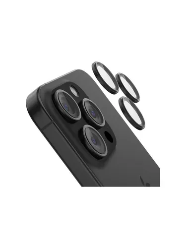 Belkin 1x2 Kameralinsenschutz TempGlass für iPhone 15 Pro/Pro Max - Smartphone Schutzfolie mit 2 Stück, bietet optimalen Schutz für die Kamera Ihres iPhones und sorgt für klare Fotos ohne Kratzer.