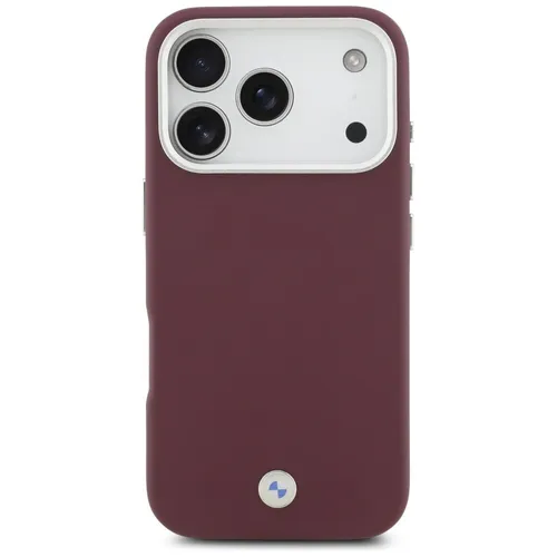 BMW iPhone 17 Pro Hülle Case Cover MagSafe Silicone Sign Full Wrapped Metal red