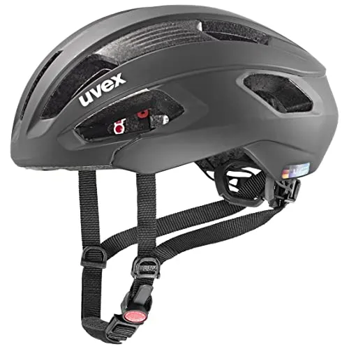 uvex rise cc - All Black Matt Performance-Helm für Damen und Herren - Fahrradhelm mit optimierter Belüftung und individuellem Größenanpassungssystem für perfekten Sitz und zusätzlichen Schutz durch zweite PC-Schale.